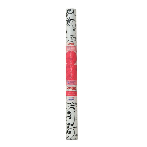 Con-Tact Brand Con-Tact Creative Covering 9 ft. L X 18 in. W Virtu Floral Shelf Liner 09F-C9R63-12 - main